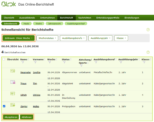 Externe Ausbilder - Schnellansicht im Berichtsheft_de.png