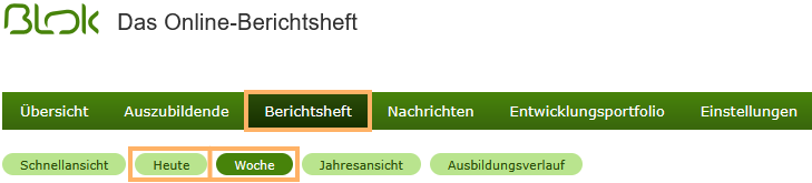 Betriebliche Ausbilder - Navigationsleiste Berichtsheft_de.png