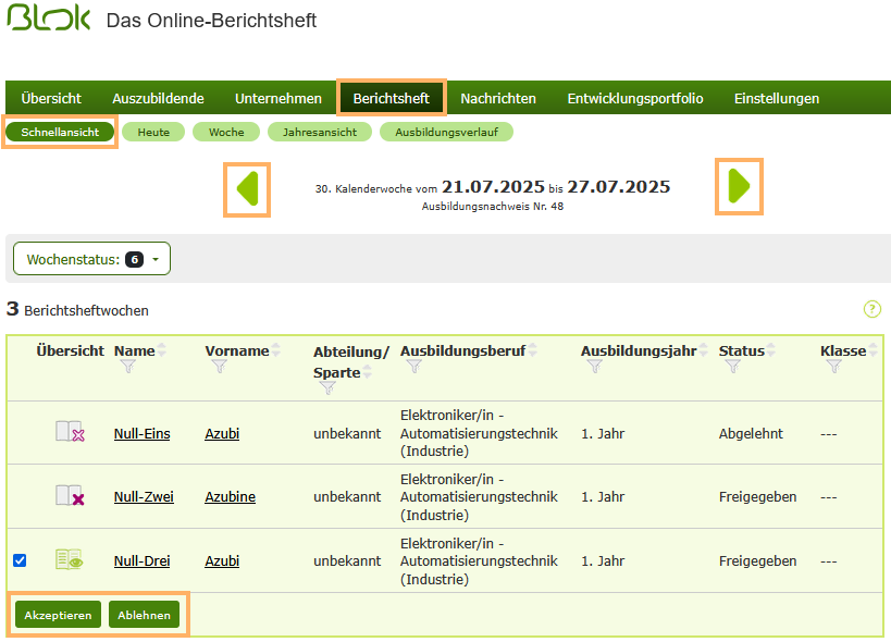 Externe Ausbilder - Schnellansicht im Berichtsheft_de.png