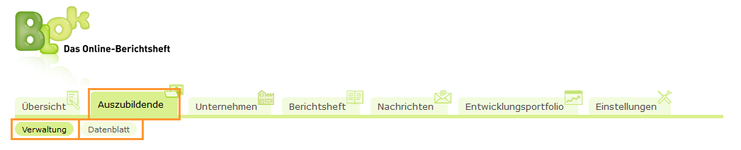 Externe Ausbilder - Navigationsleiste - Auszubildende - Verwaltung_de.png