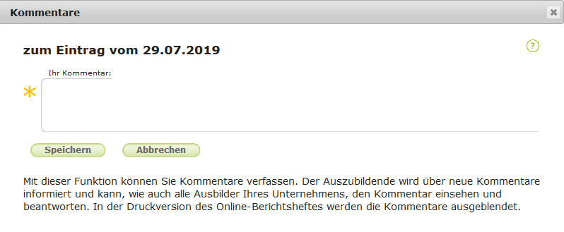Betriebliche Ausbilder - Leeres Kommentarfeld_de.png