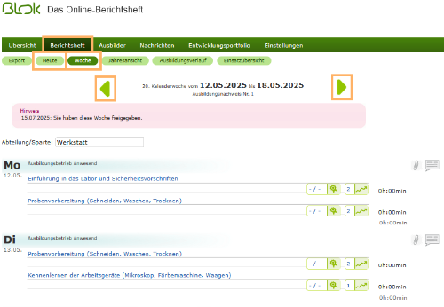 Auszubildende - Zwischen den Berichtsheftwochen wechseln_de.png