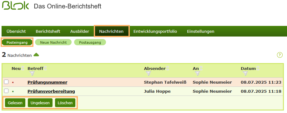 Auszubildende - Aktionen im Posteingang_de.png