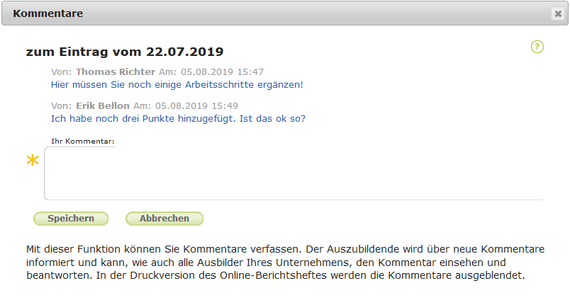Berufsschullehrer - Antwort des Auszubildenden auf hinterlegten Kommentar_de.png