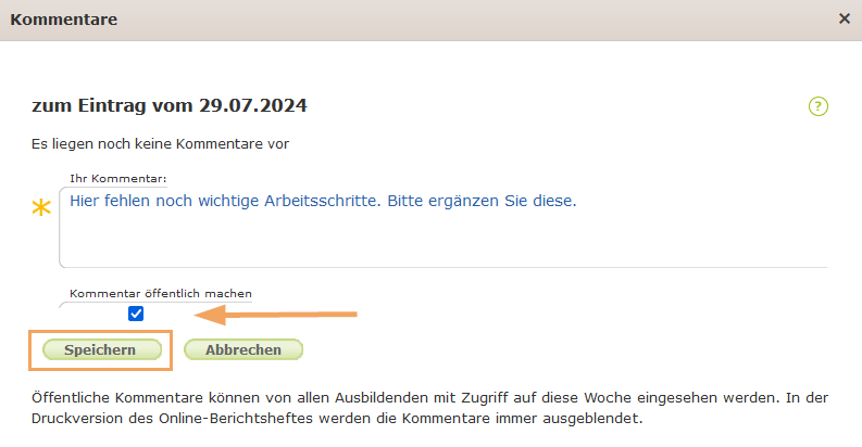 Berufsschullehrer - Kommentar im Berichtsheft verfassen_de.png