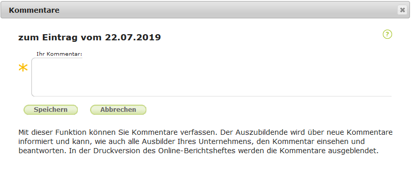 Berufsschullehrer - Leeres Kommentarfeld_de.png