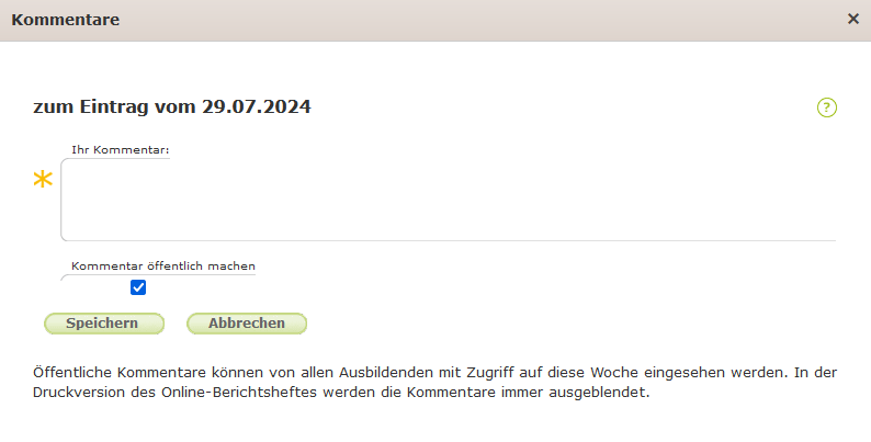 Berufsschullehrer - Leeres Kommentarfeld_de.png