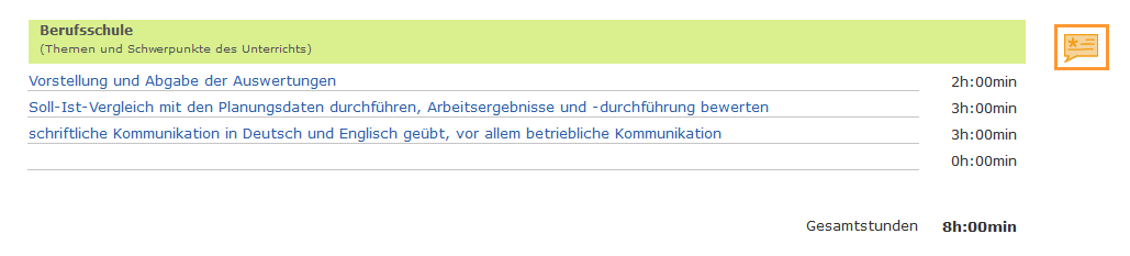Berufsschullehrer - Oranges Kommentarsymbol im WF_de.png