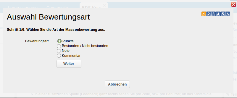 Kursrun - Massenbewertung - Schritt 1_de.png