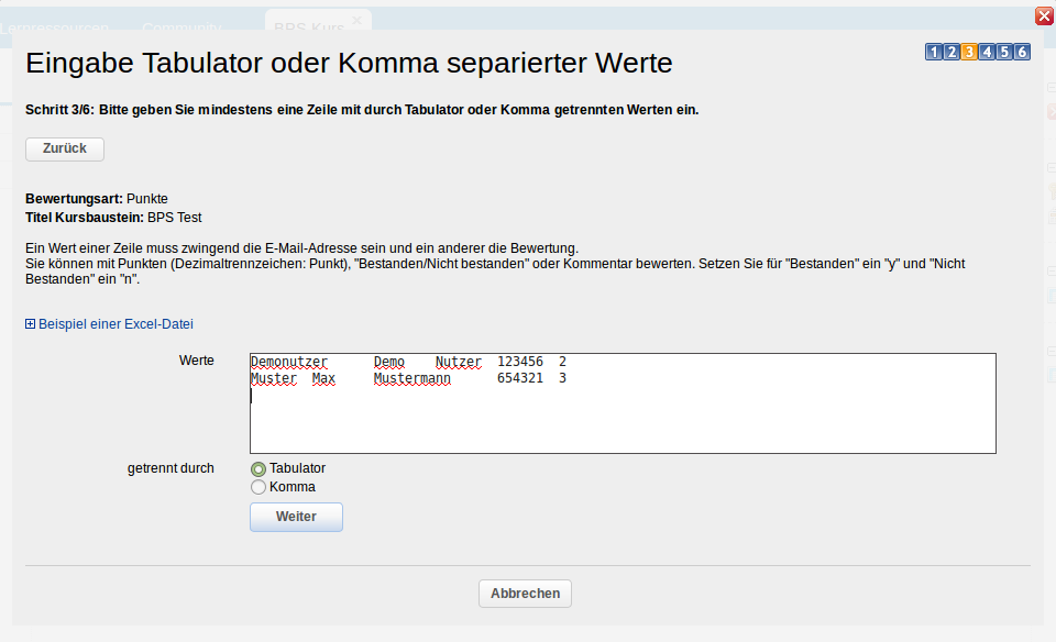 Kursrun - Massenbewertung - Schritt 3_de.png