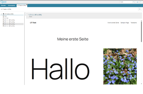 Kursansicht - WordPress via LTI in OPAL.png