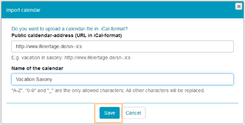 Kalender - Kalender importieren Speichern_en.png