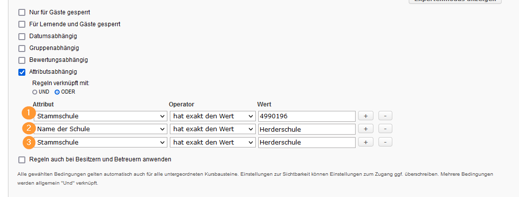 Kursditor - Kursbeschränkung Login OPAL Schule.png